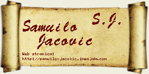 Samuilo Jačović vizit kartica